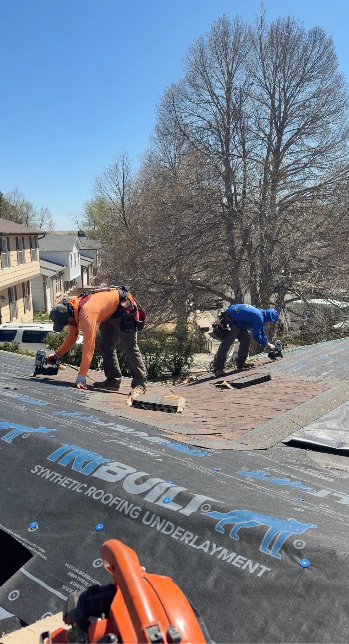 Shingle and flat roof combo in Arvada CO