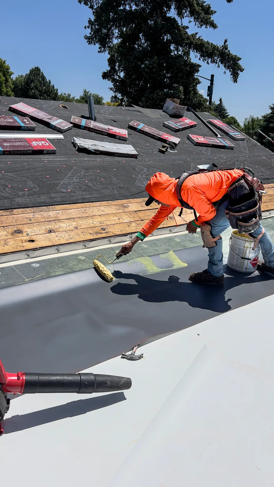 EPDM flat roof installation in Kipling, Lakewood CO